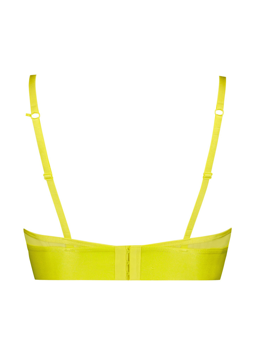 Кислотно-жовтий топ бюстгальтер Hunkemoller без кісточок поліамід