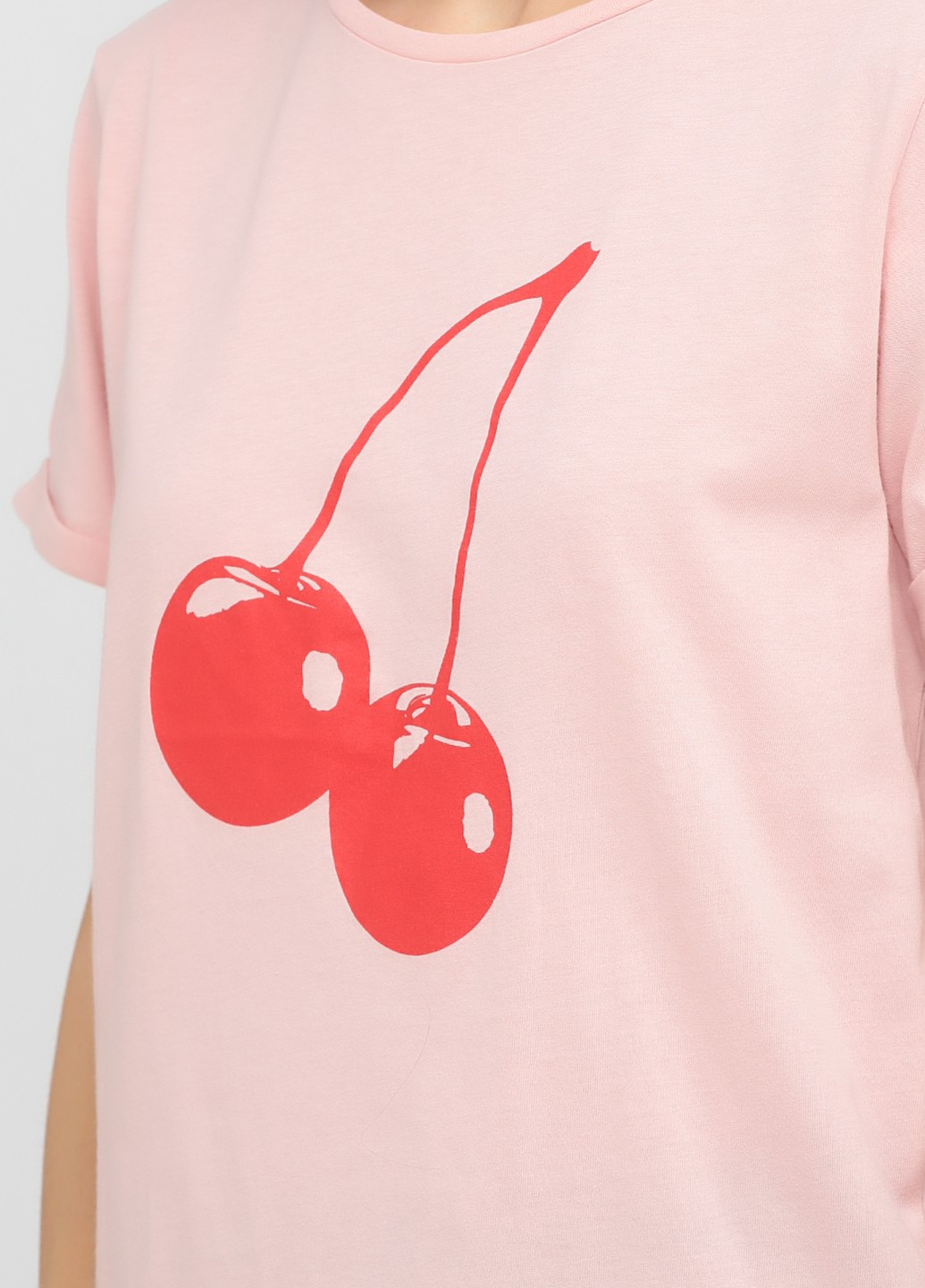 Розовая летняя футболка Rut & Circle