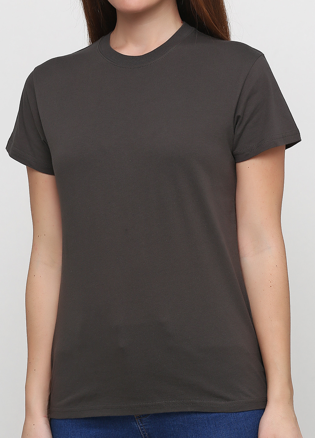 Темно-серая летняя футболка Anvil