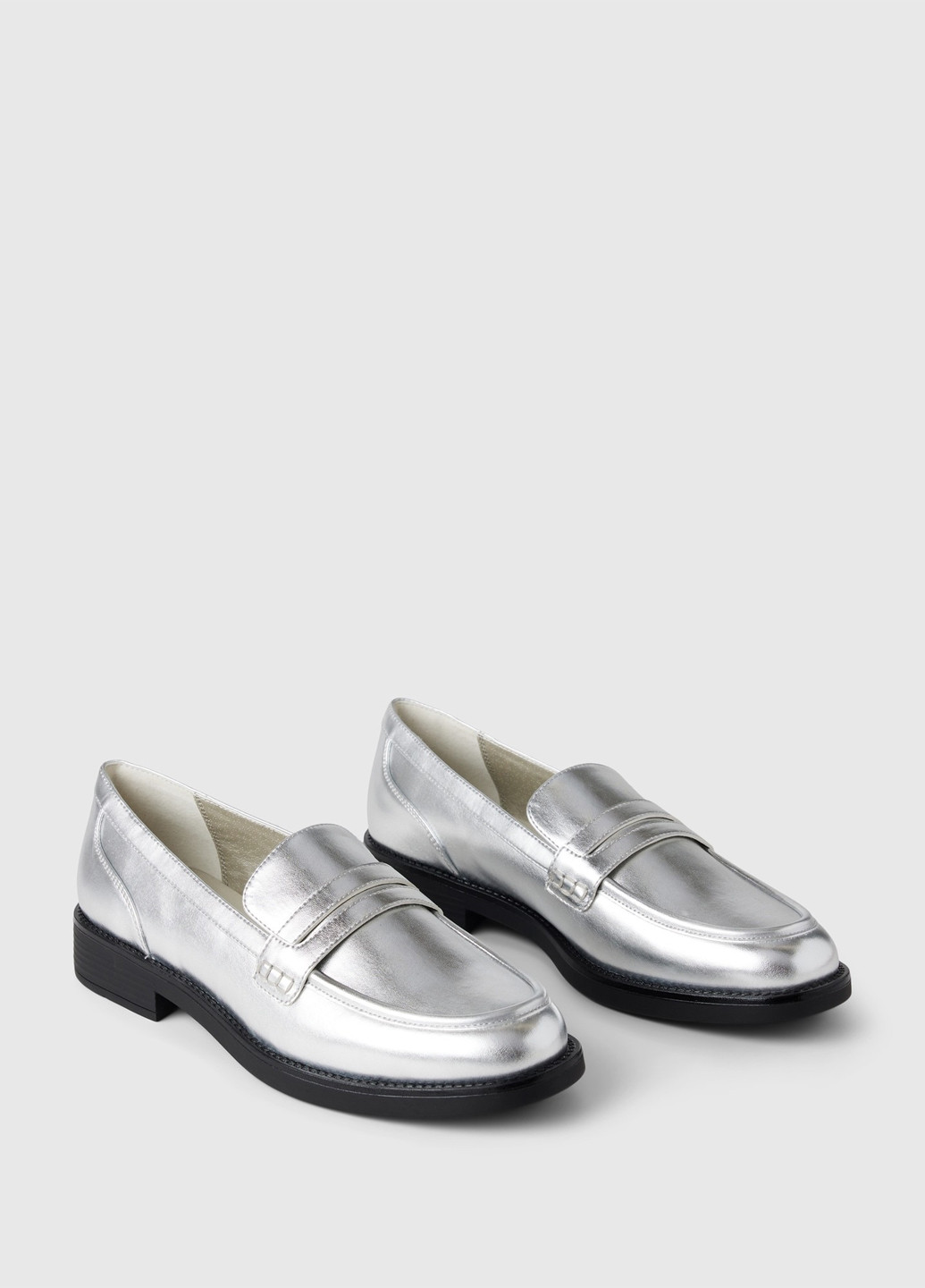 Gap Туфлі лофери сріблястий з штучна шкіра, сша — демісезон (348811247)