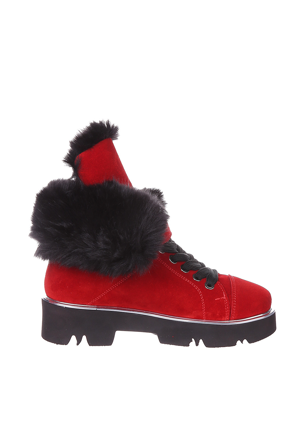 Зимние ботинки стилы Fabiani без декора из натуральной замши