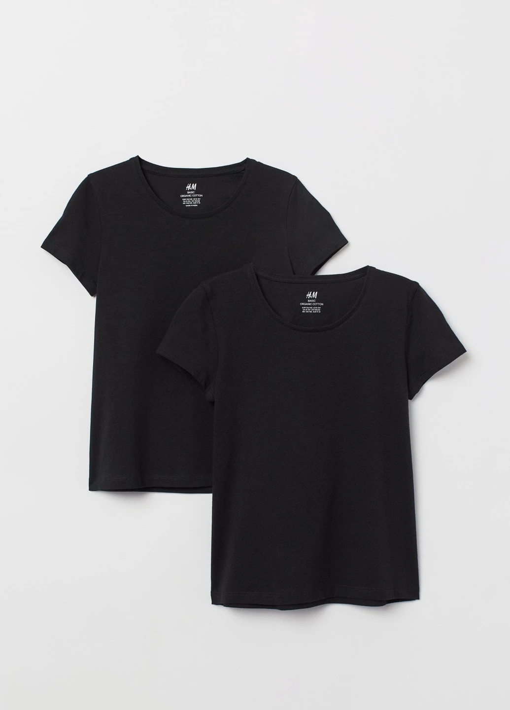 Черная демисезонная футболка H&M