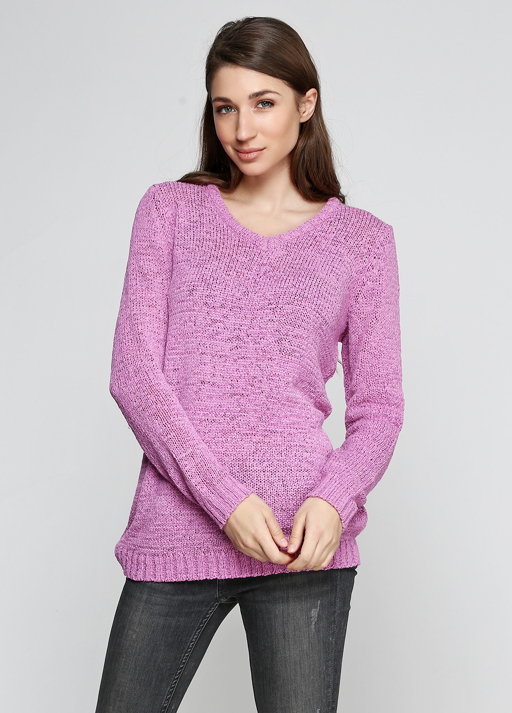 Сиреневый демисезонный пуловер пуловер Long Island