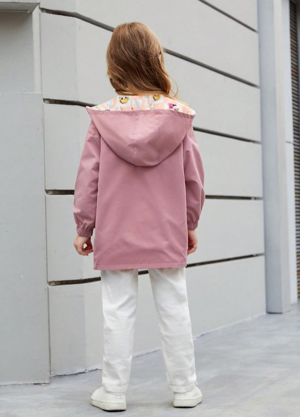 Комбинированная демисезонная куртка двосторонняя SHEIN