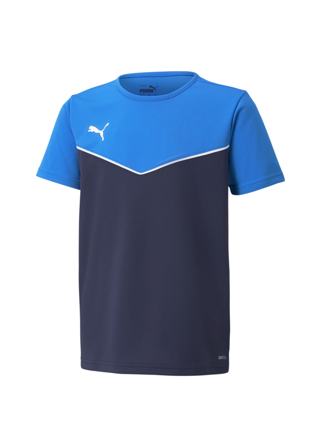 Синяя демисезонная детская футболка individualrise youth jersey Puma