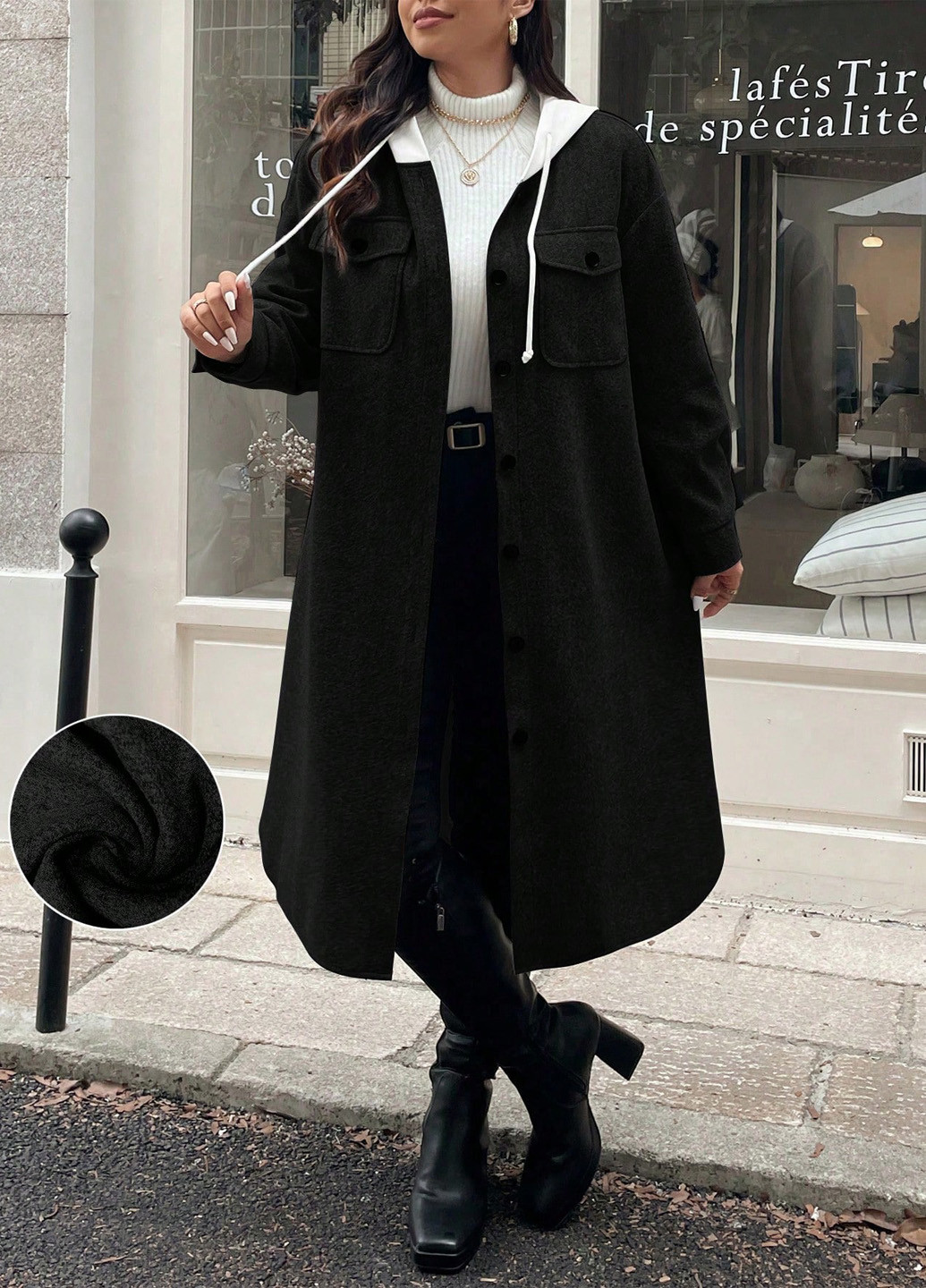 Куртка-сорочка SHEIN (342063599)