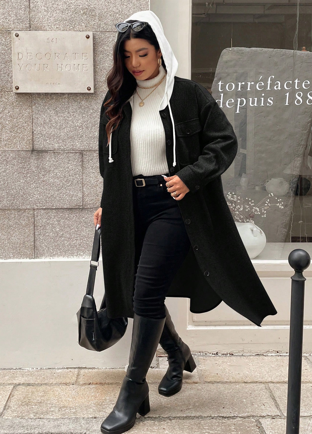 Куртка-сорочка SHEIN (342063599)