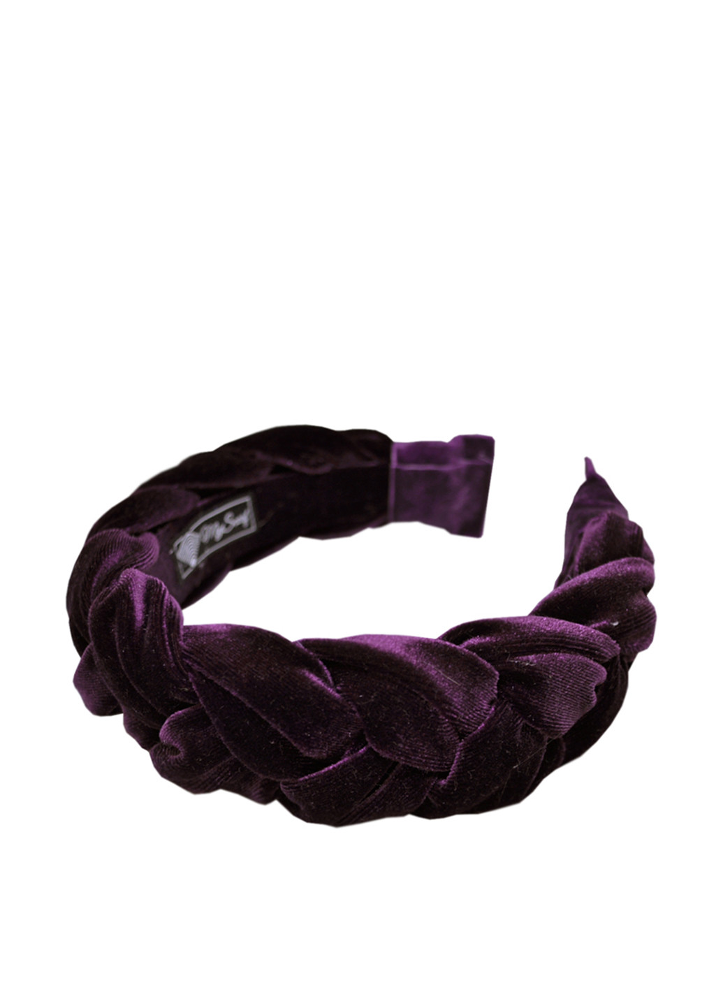 Обруч My Scarf однотонный фиолетовый текстиль