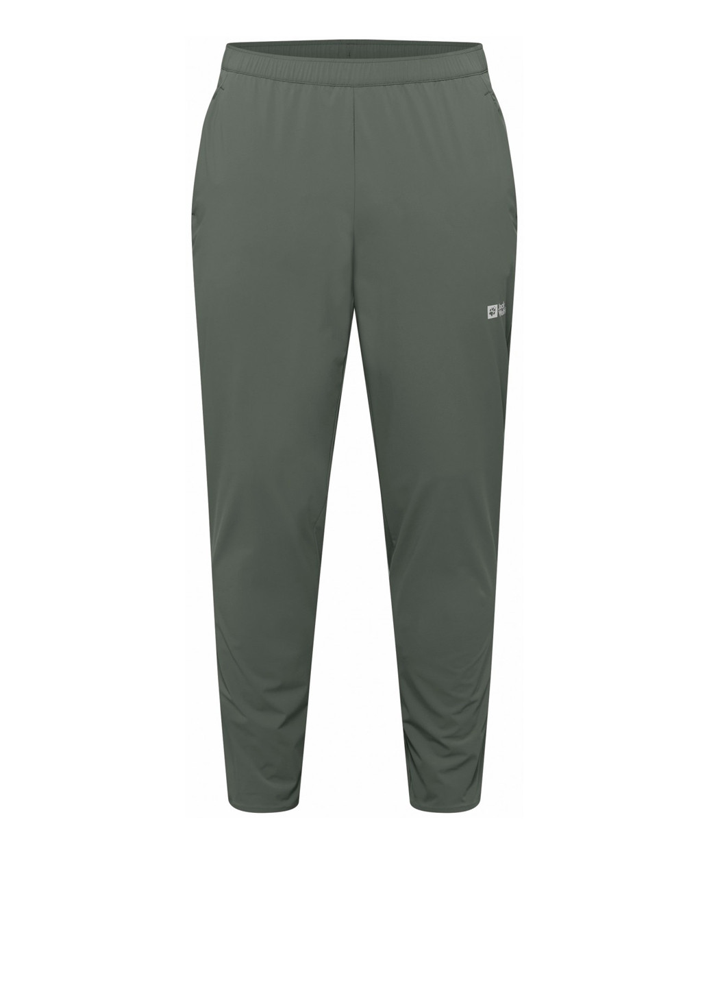 Хаки кэжуал, спортивные летние зауженные брюки Jack Wolfskin