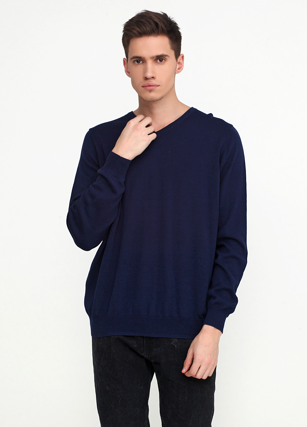 Темно-синій демісезонний пуловер пуловер Nobel League