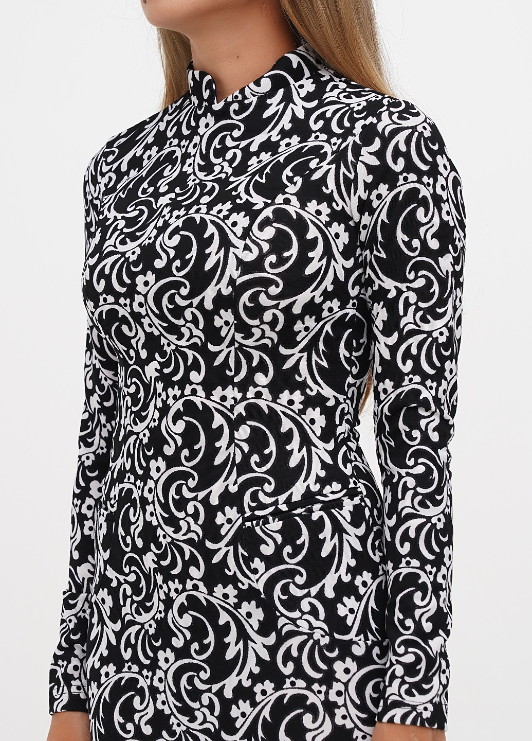 Чорно-білий кежуал сукня футляр Laura Bettini з квітковим принтом