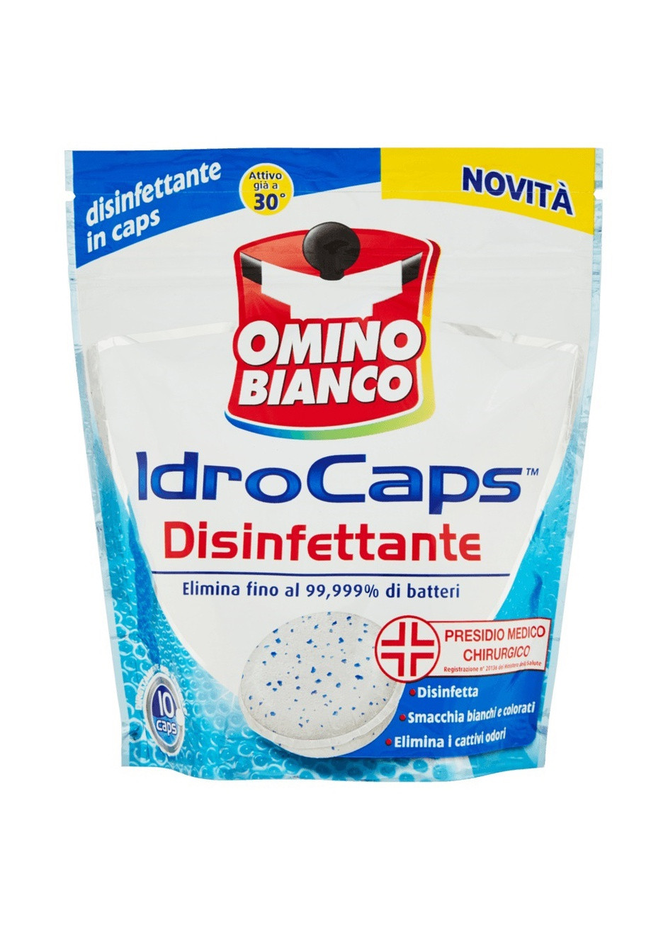 Капсули для видалення плям дезінфікуючі Idro Caps Disinfettante (10 штук) 200 г OMINO BIANCO (225253371)