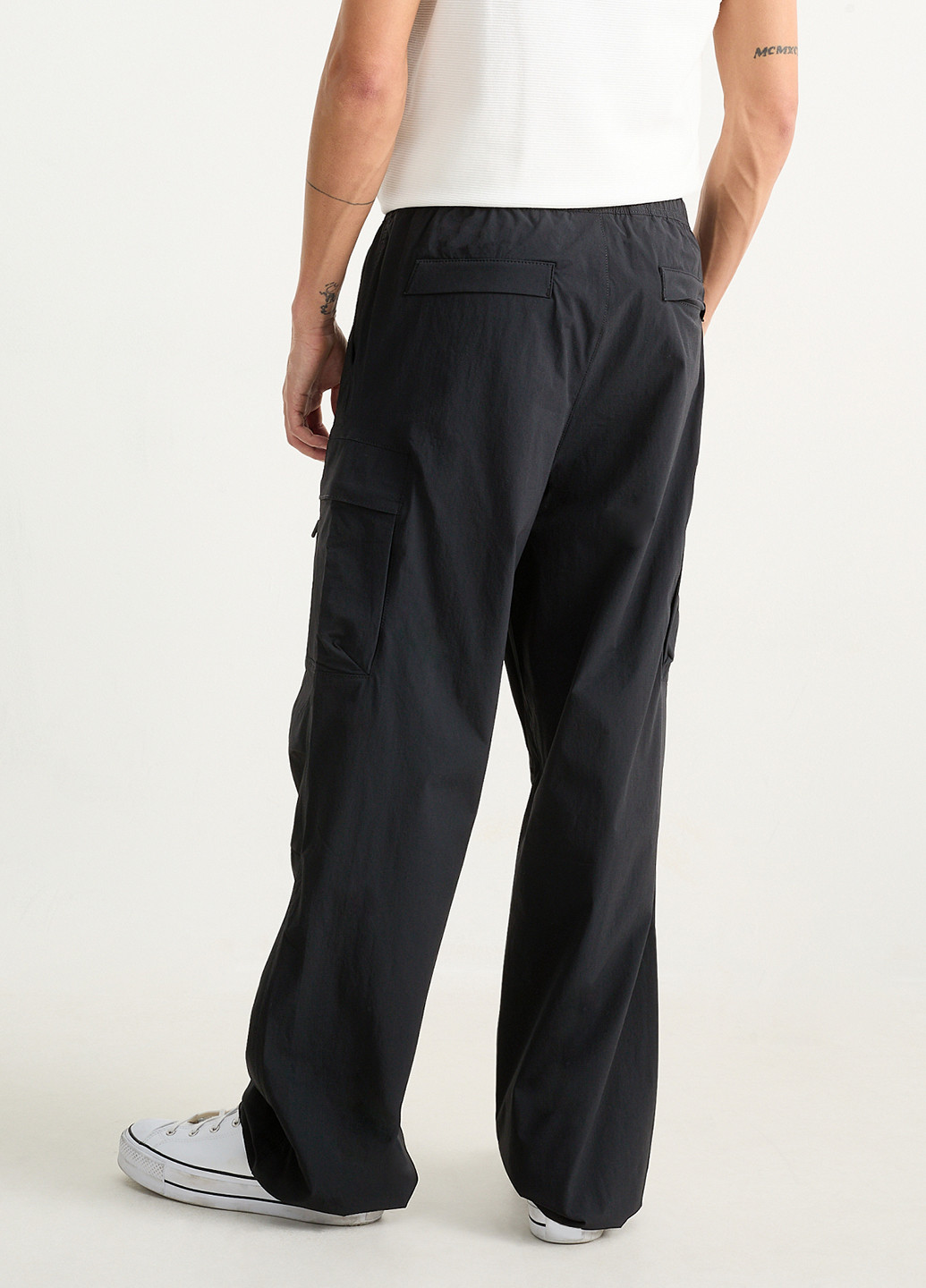 Черные кэжуал демисезонные карго брюки C&A