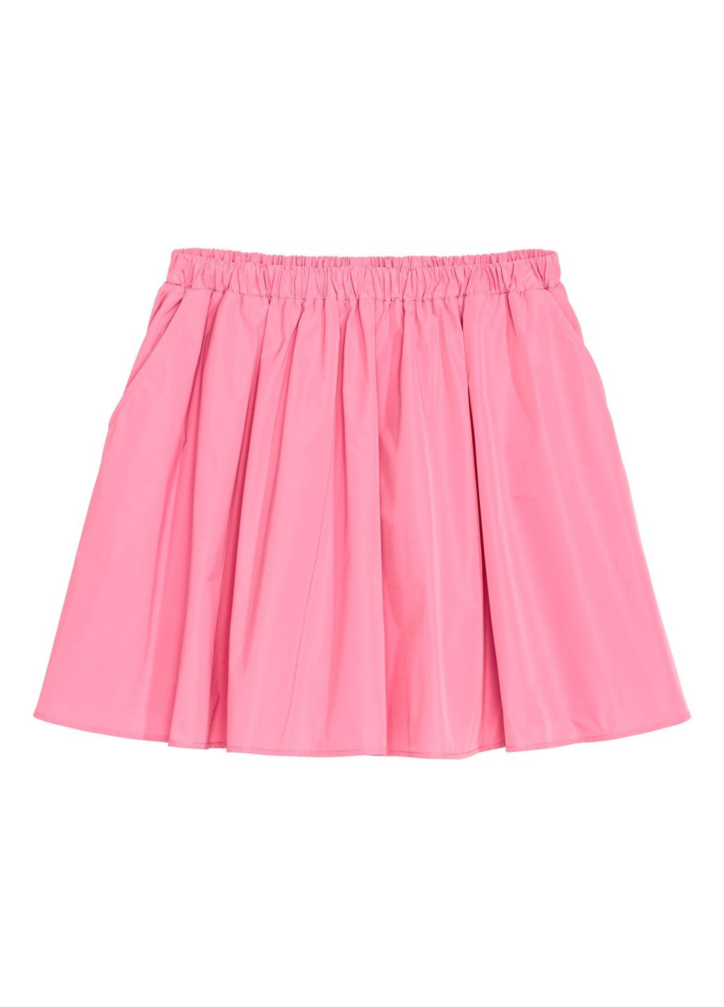 Розовая кэжуал юбка H&M клешированная
