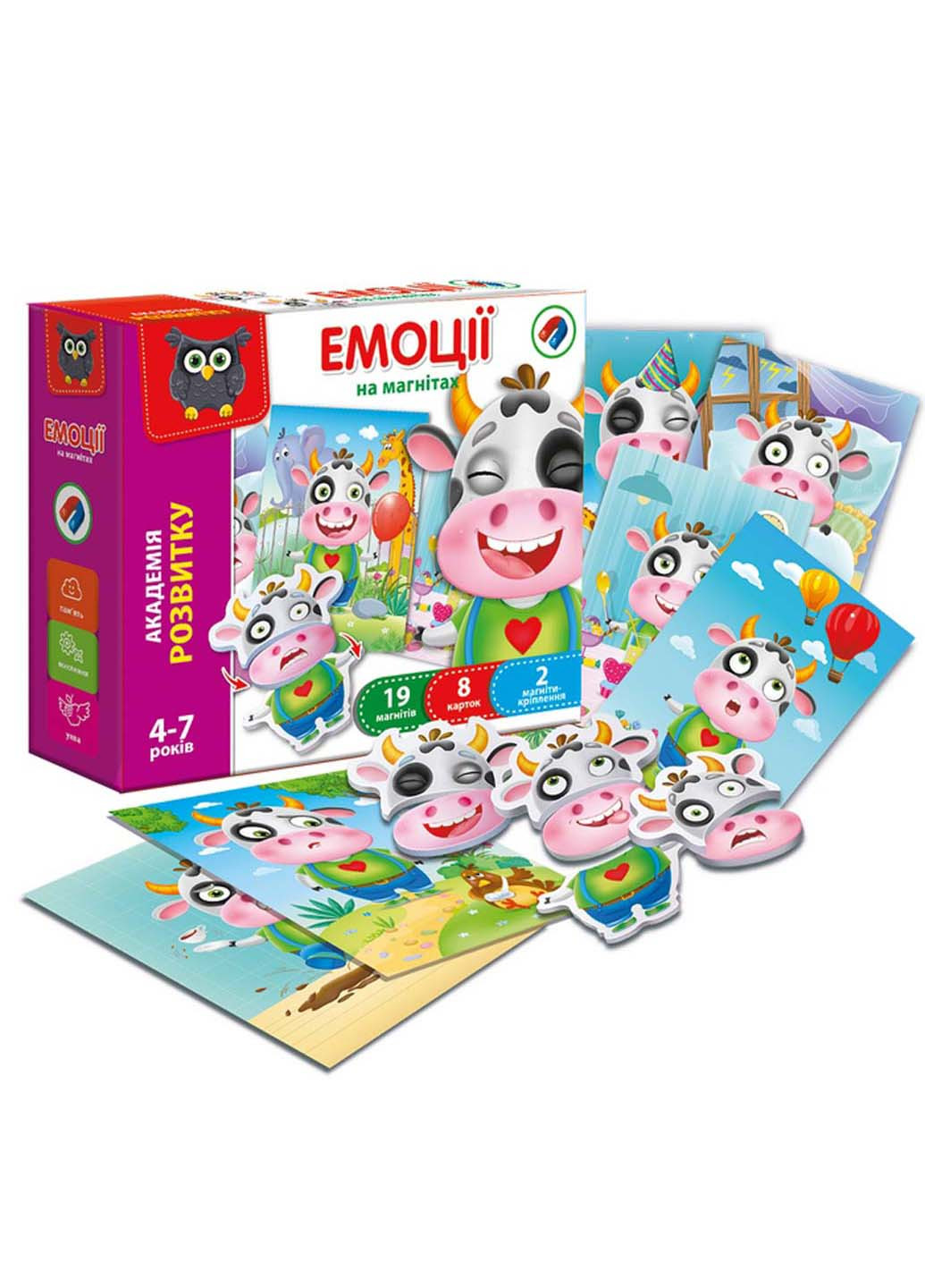Магнітна гра Емоції укр Vladi toys (232013993)