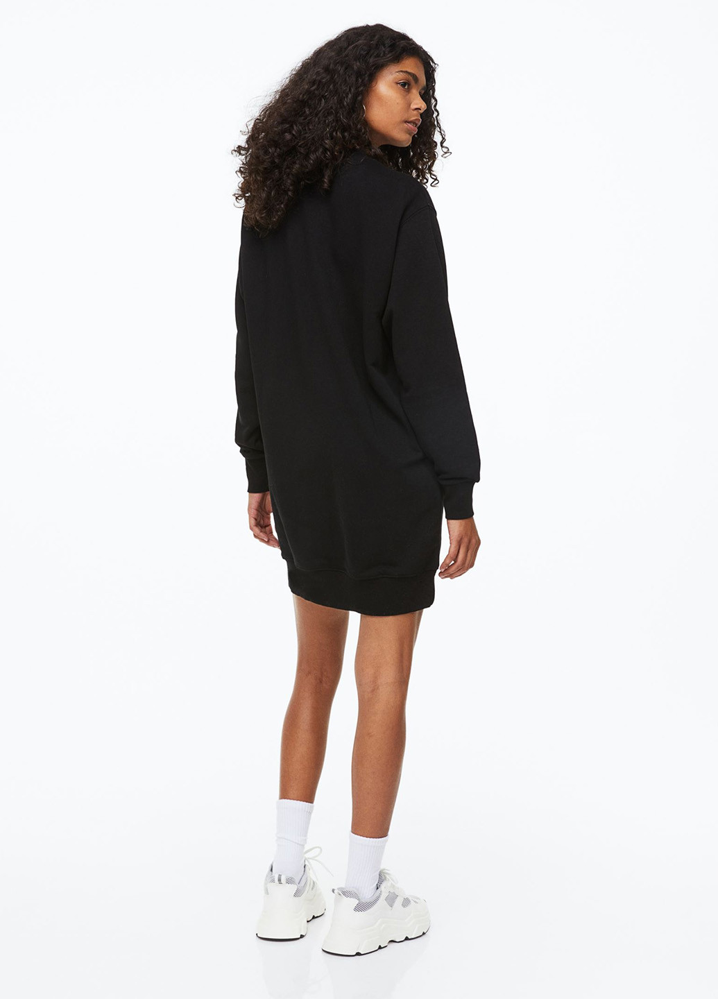 Чорна кежуал сукня сукня-світшот H&M однотонна
