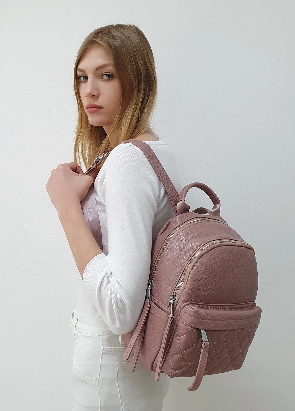 Сумка-рюкзак міський жіночий з натуральної шкіри, 80891р, Fashion (226967494)