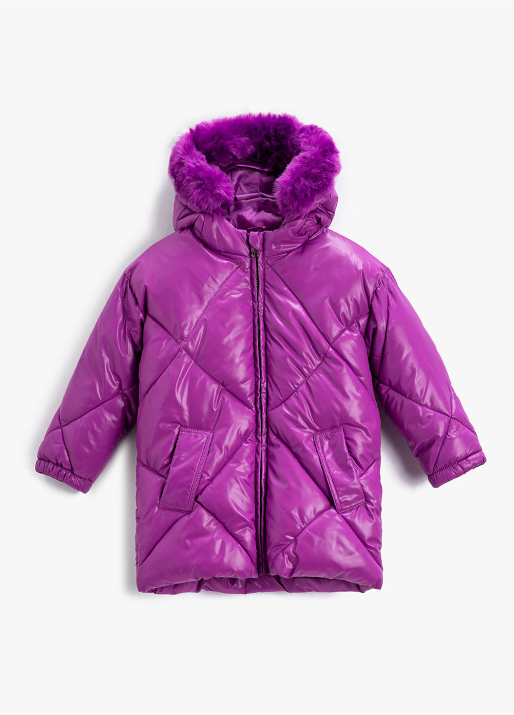 Фиолетовая демисезонная куртка KOTON