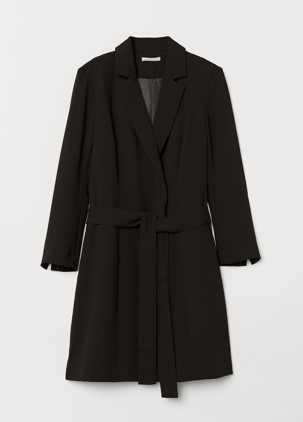 Черное демисезонное Пальто H&M