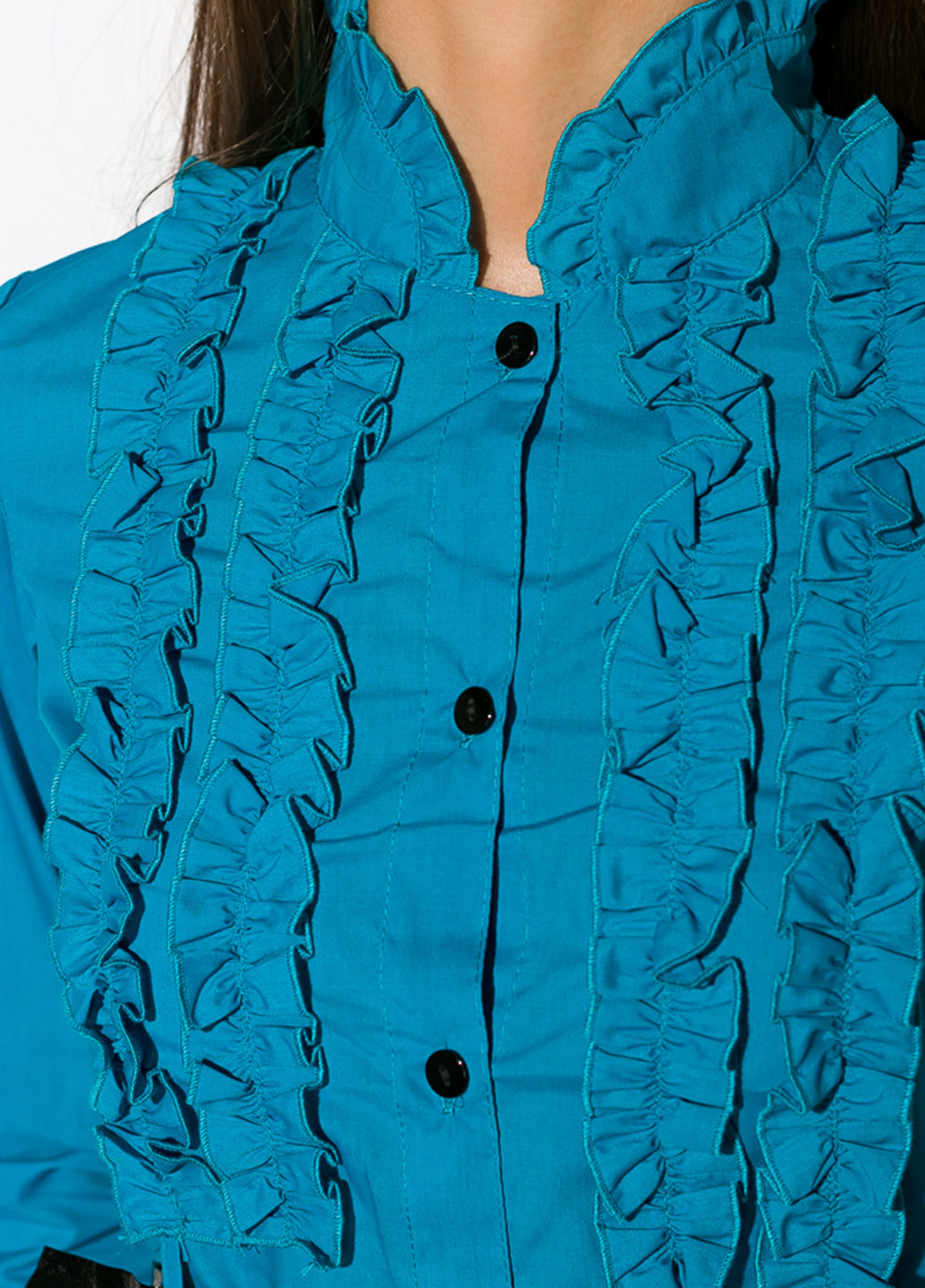 Голубая демисезонная блуза Time of Style