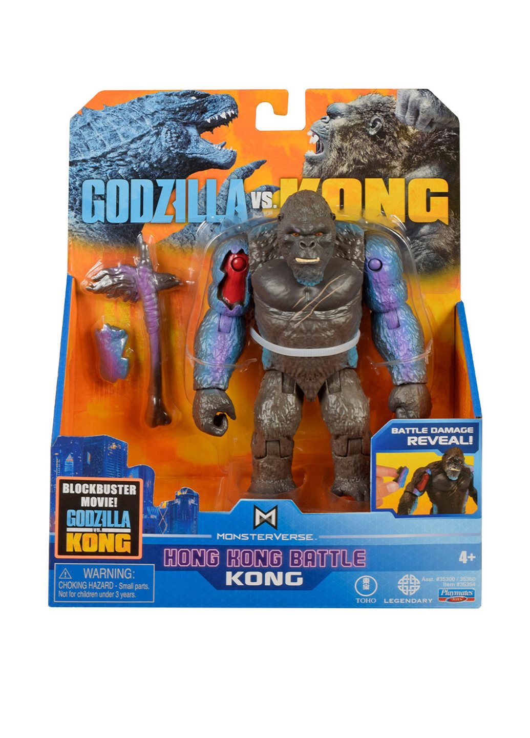 Ігрова фігурка Конг з бойовими ранами та сокирою, 15 см Godzilla vs. Kong (252447421)