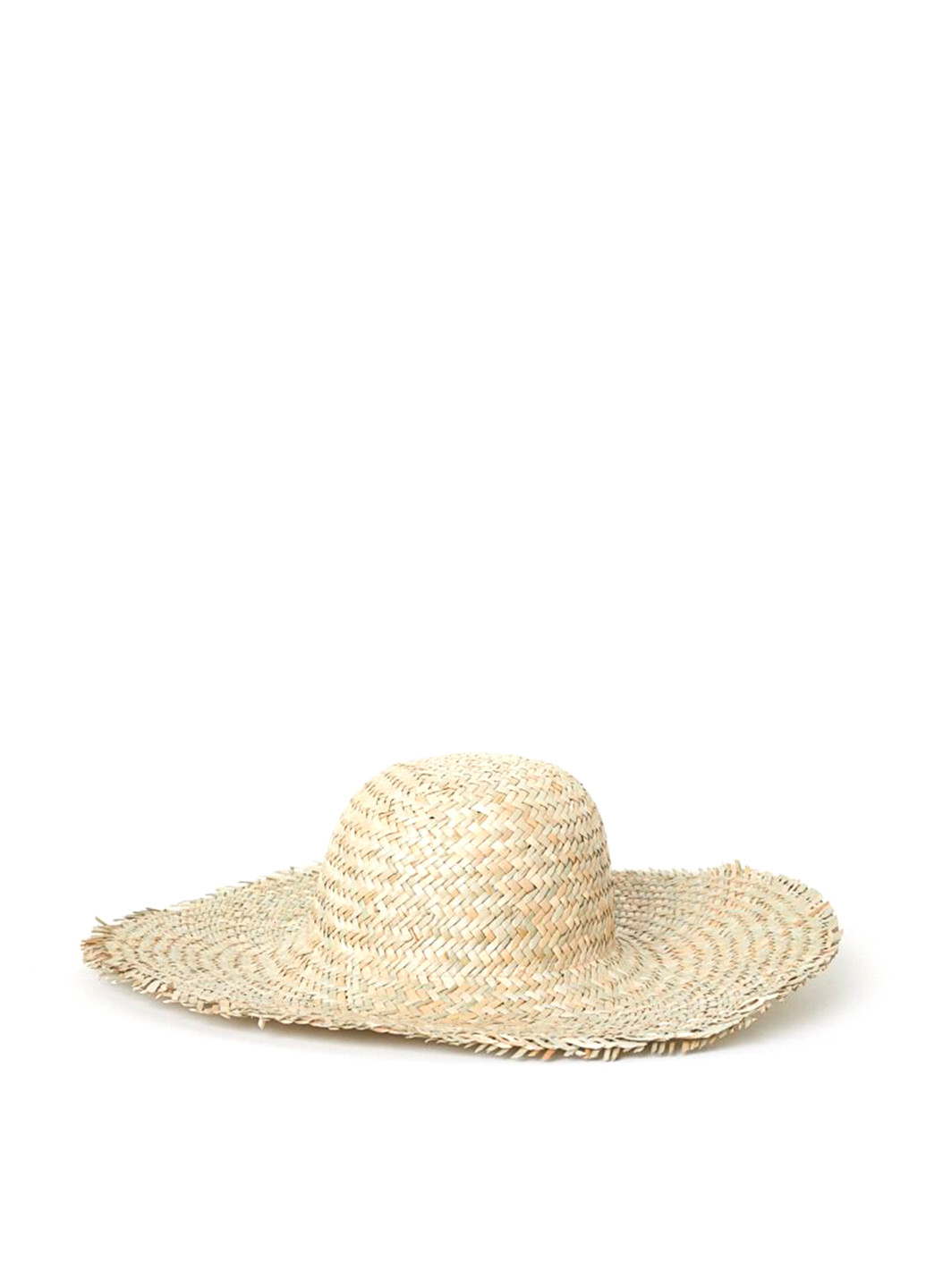 Шляпа H&M широкополая однотонная песочная пляжная солома
