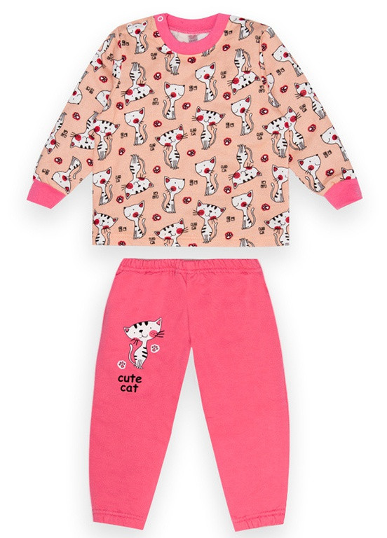 Рожева всесезон дитяча піжама для дівчинки pgd-22-2-1 Габби