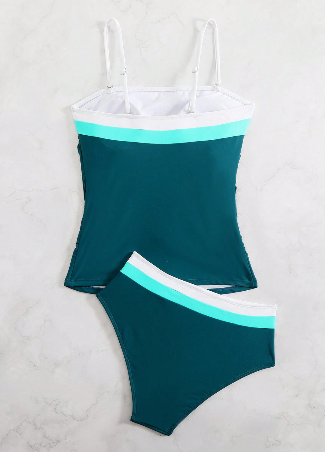 Морської хвилі літній купальник (ліф, трусики) трікіні, роздільний SHEIN