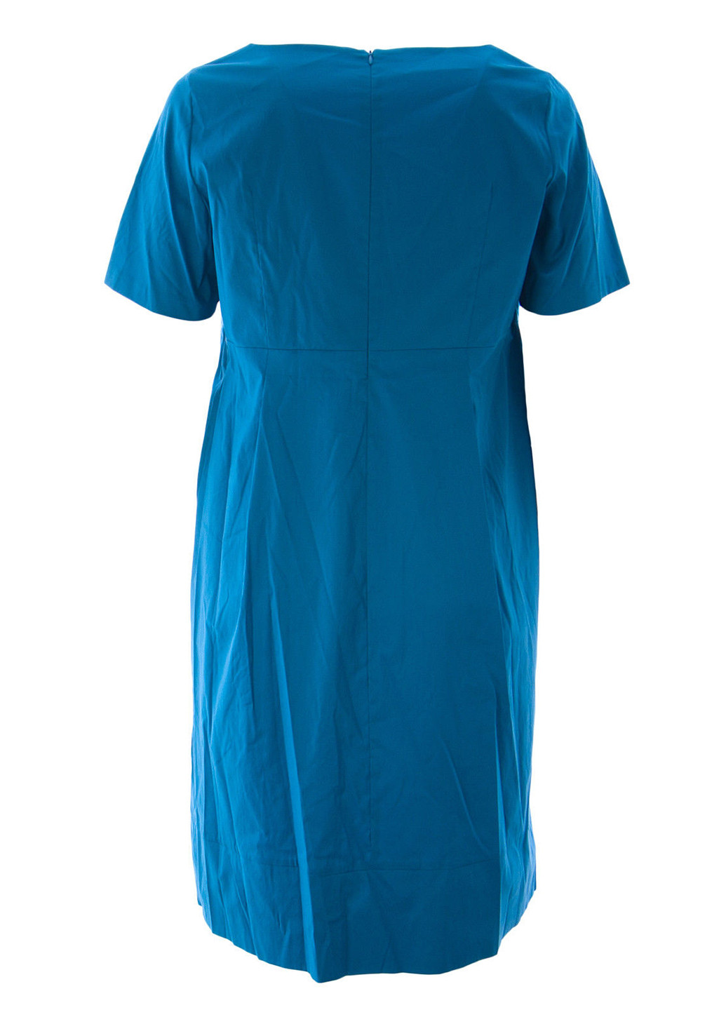 Синее кэжуал платье Marina Rinaldi однотонное