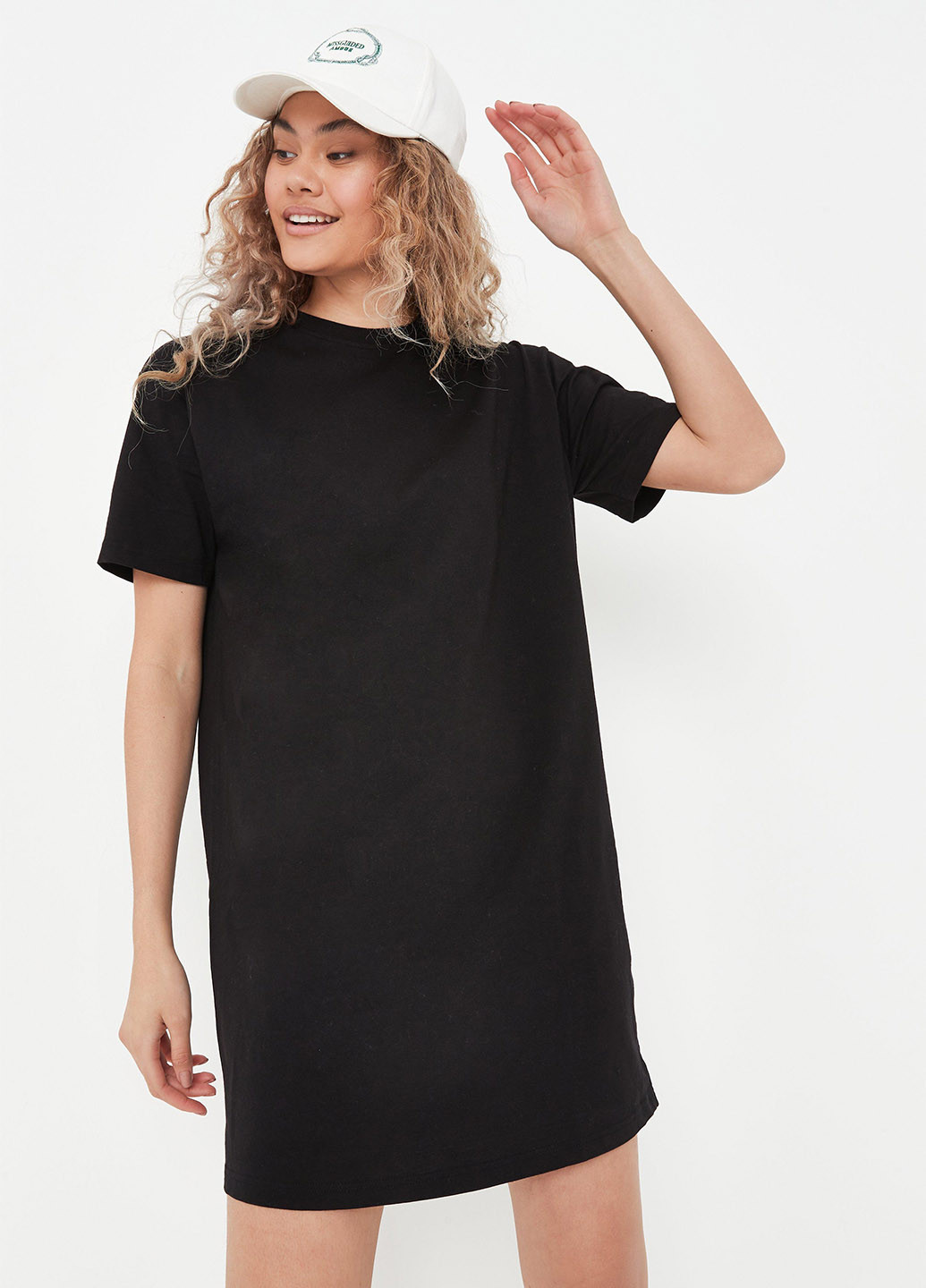 Чорна кежуал сукня сукня-футболка Missguided однотонна