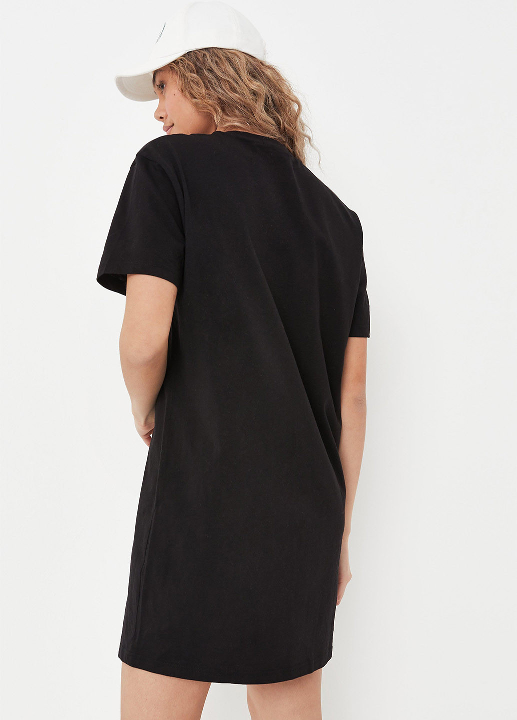 Чорна кежуал сукня сукня-футболка Missguided однотонна