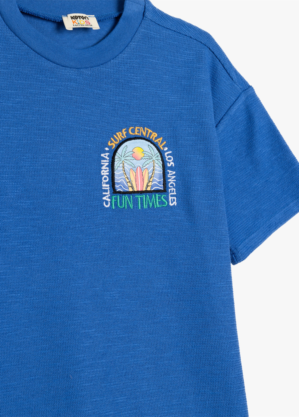 Светло-синяя летняя футболка KOTON