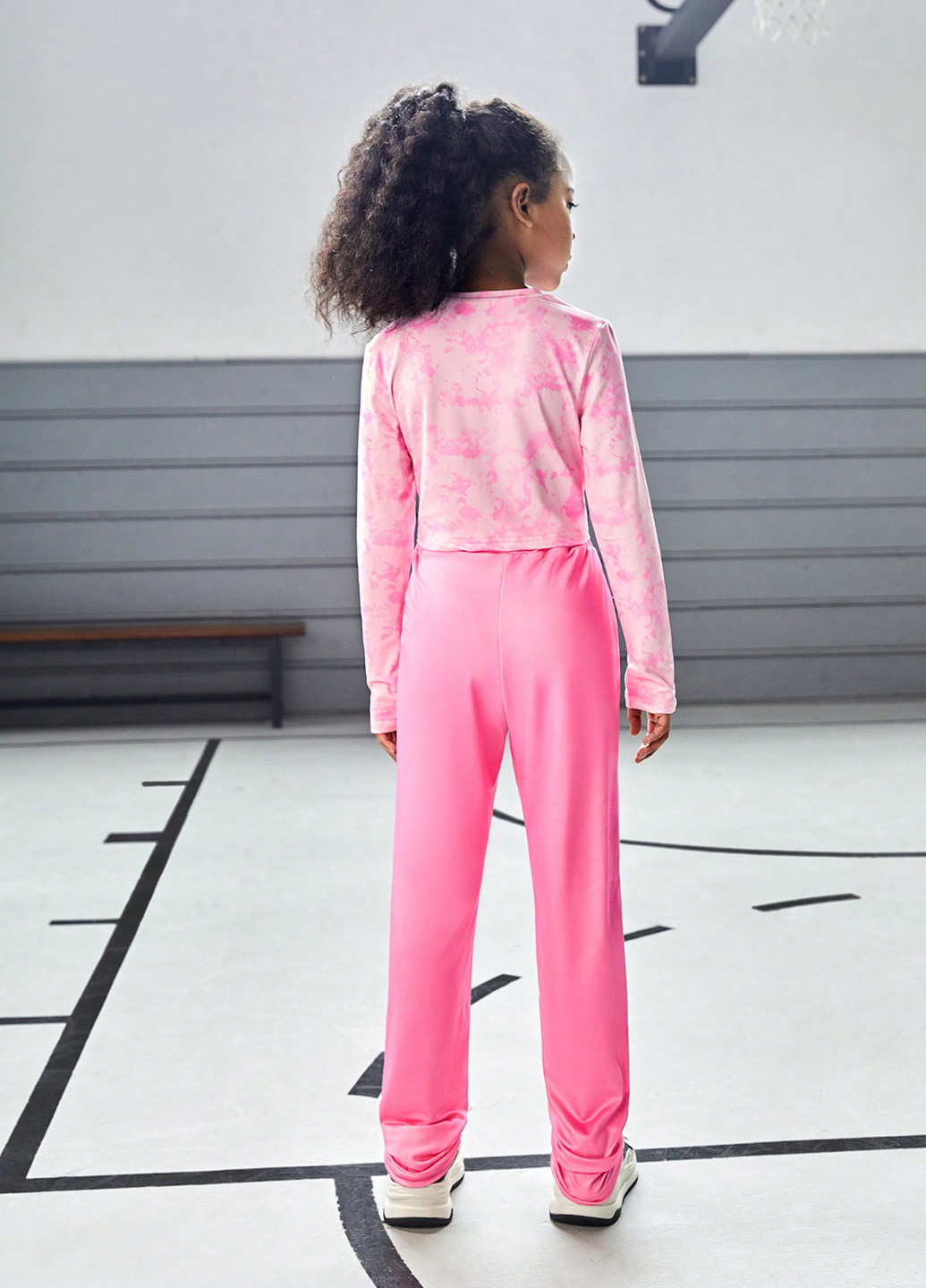 Розовый демисезонный костюм (лонгслив, брюки) брючный SHEIN