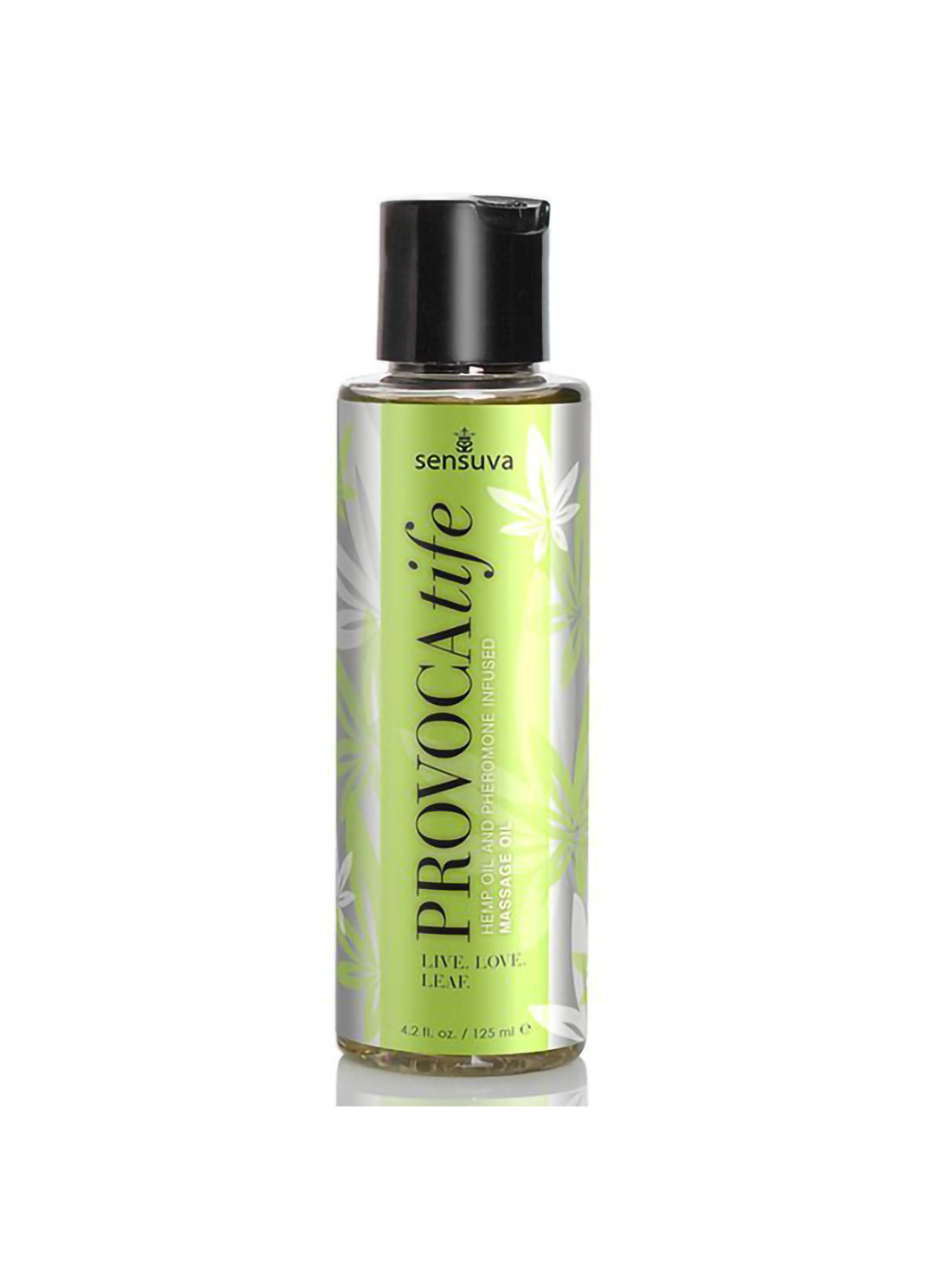 Масажна олія : Provocatife Hemp Oil Infused Massage (125 мл) з феромонами та олією конопель Sensuva (254151000)