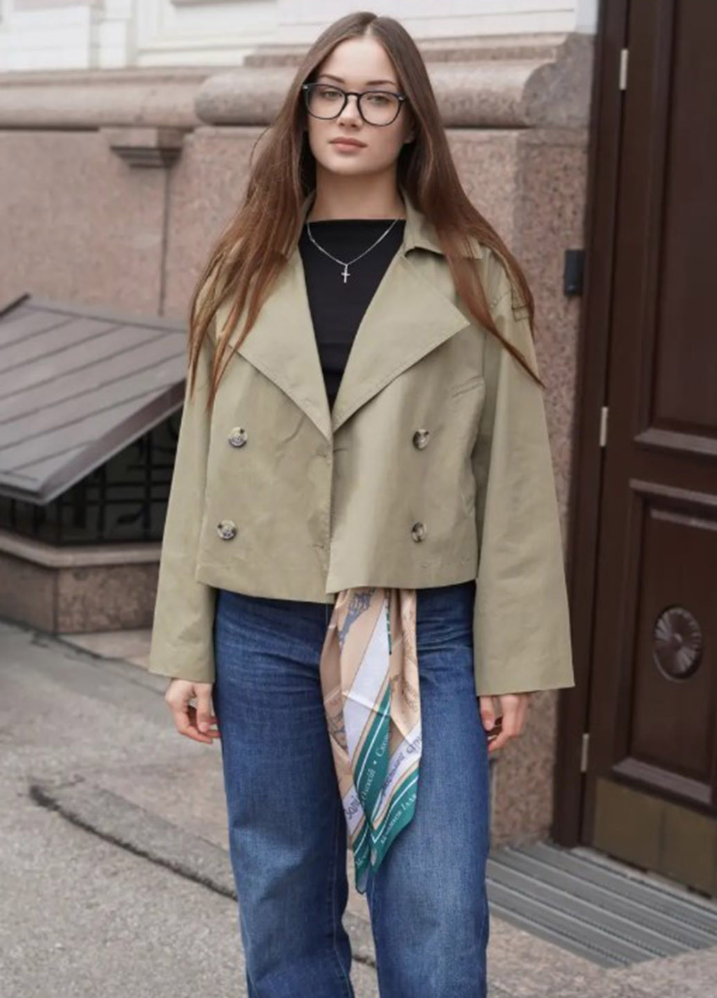 Платок, 90х90 см My Scarf (368110878)