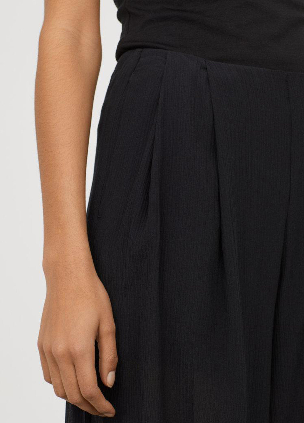 Черные кэжуал летние классические брюки H&M