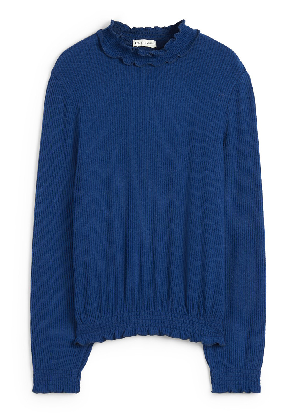 Синяя однотонная блузка C&A демисезонная