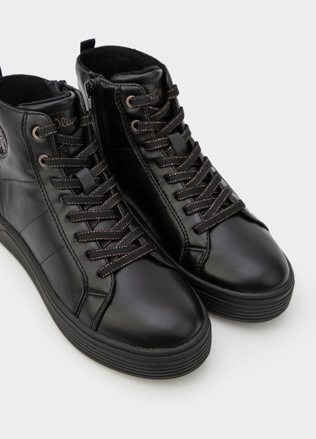 Осенние ботинки S.Oliver без декора тканевые