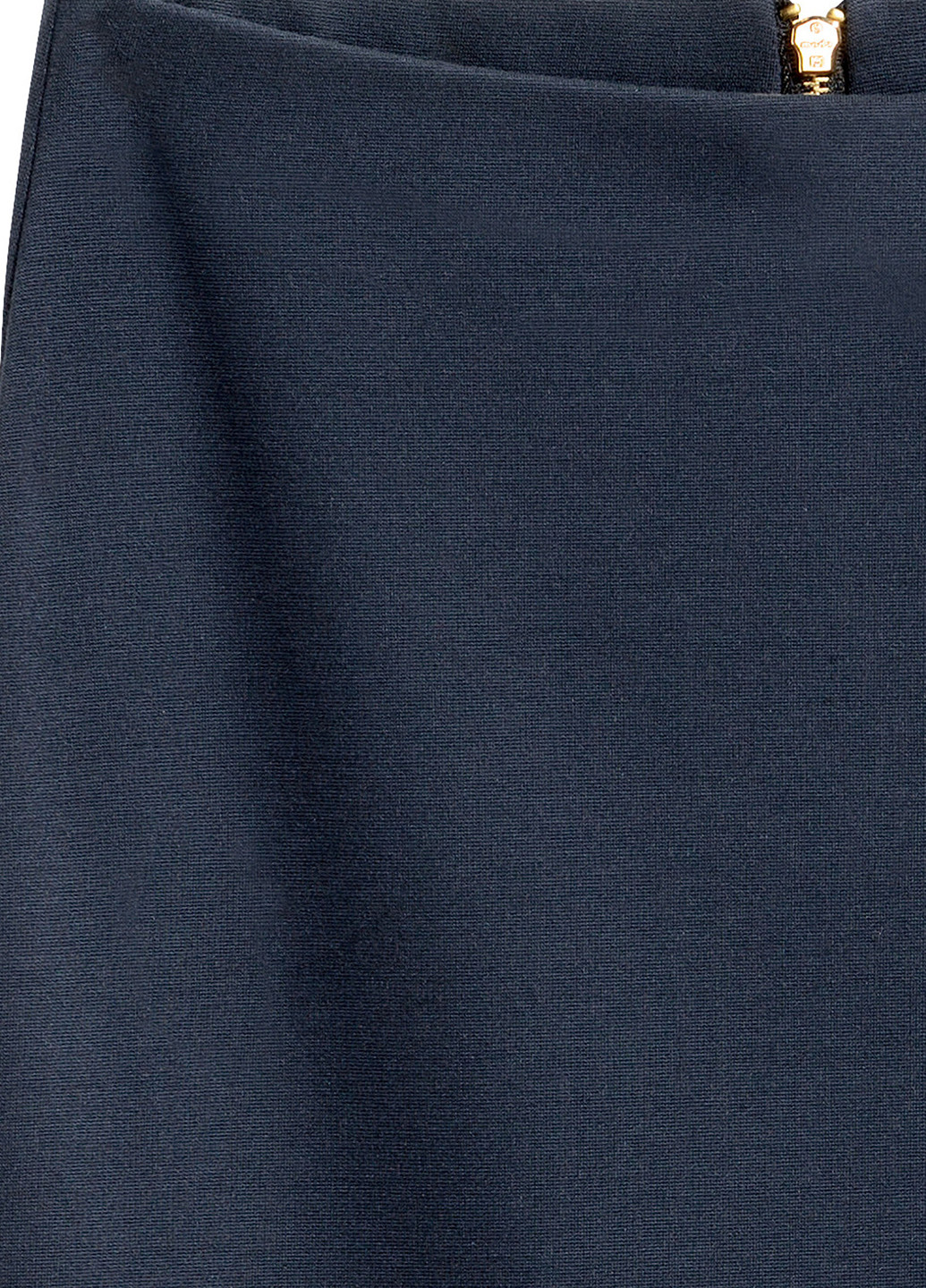 Темно-синяя офисная однотонная юбка H&M карандаш