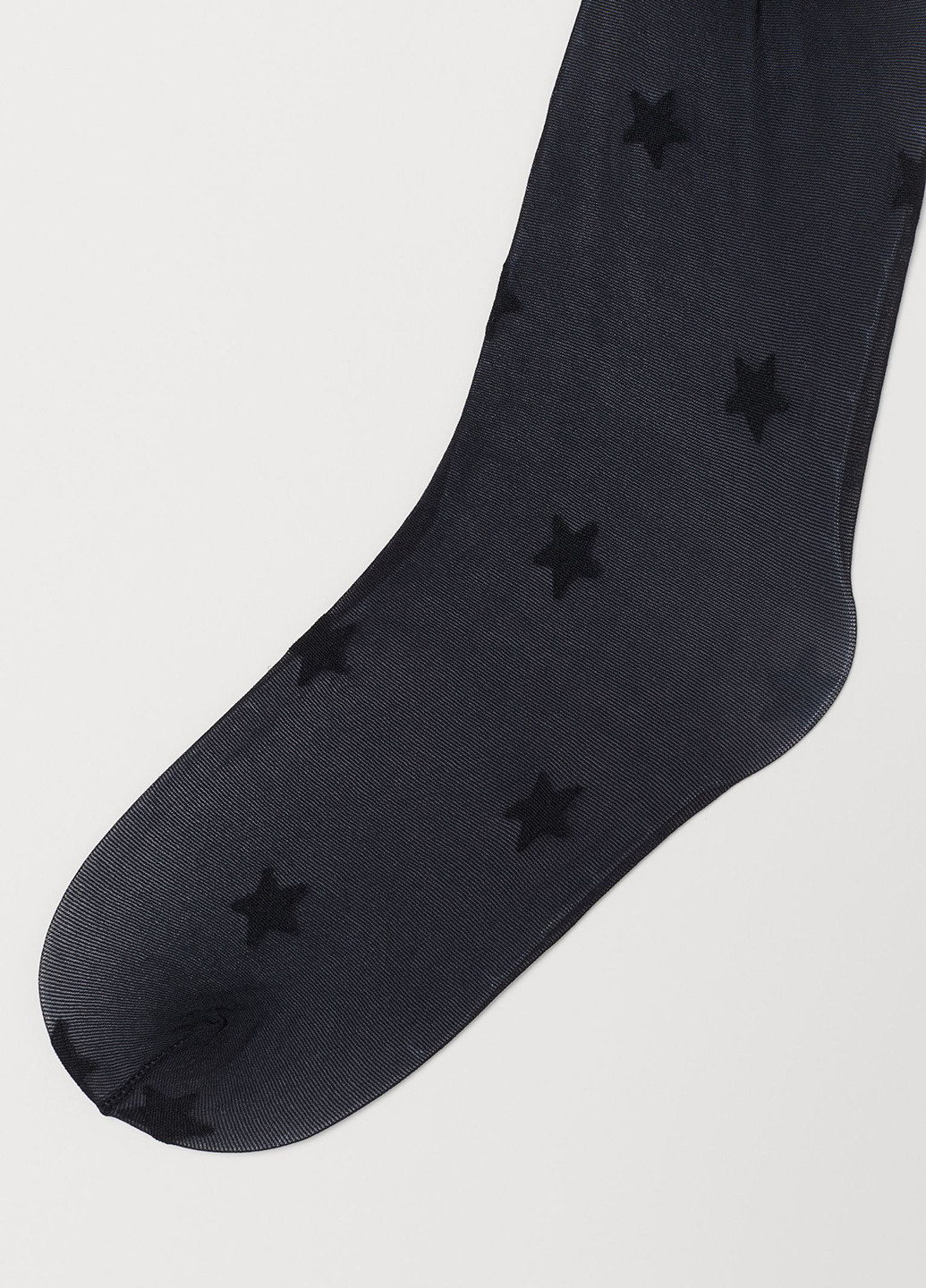 Колготки H&M без уплотненного носка звёзд чёрные повседневные