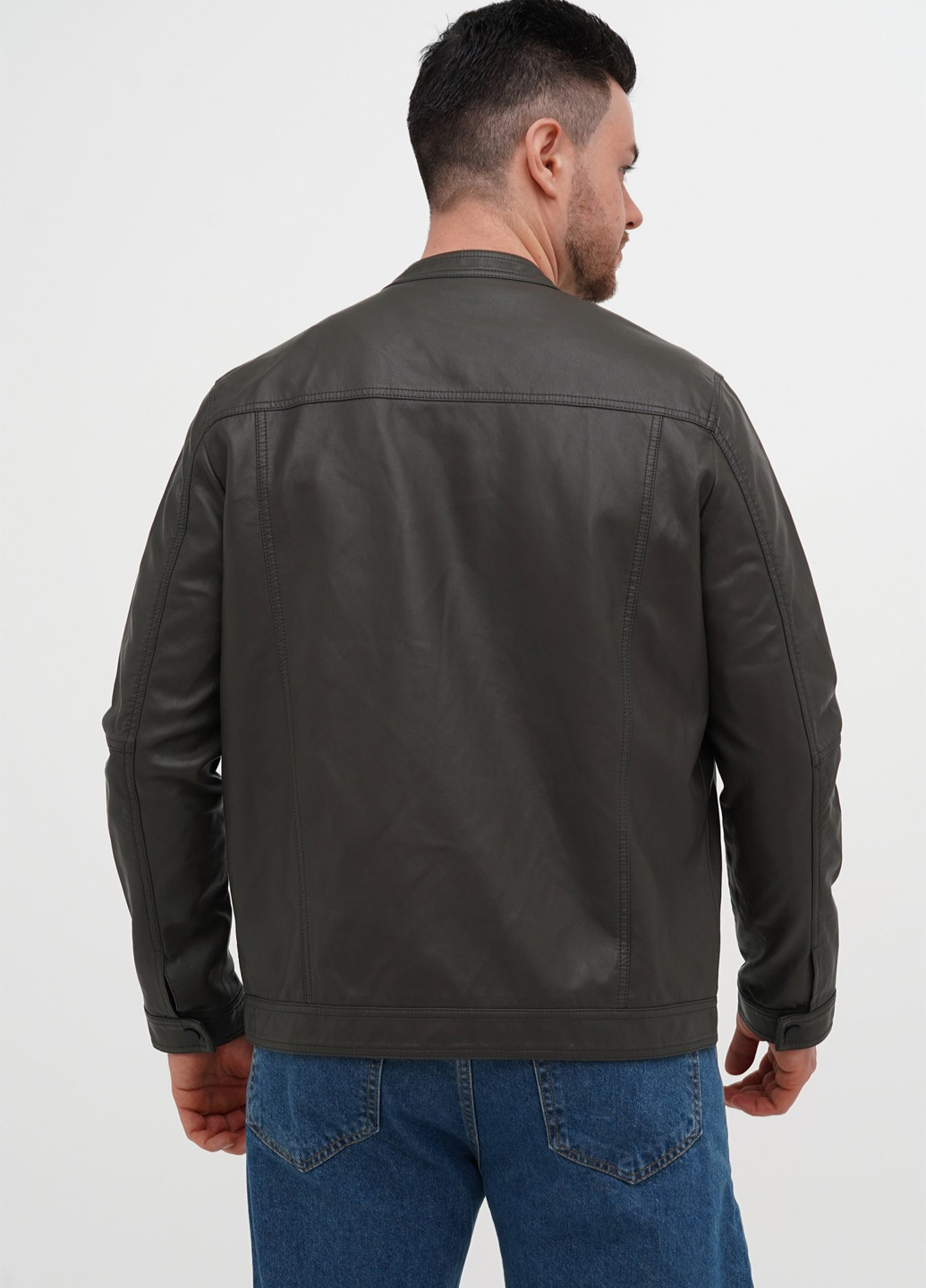 Серо-зеленая демисезонная куртка Trend Collection