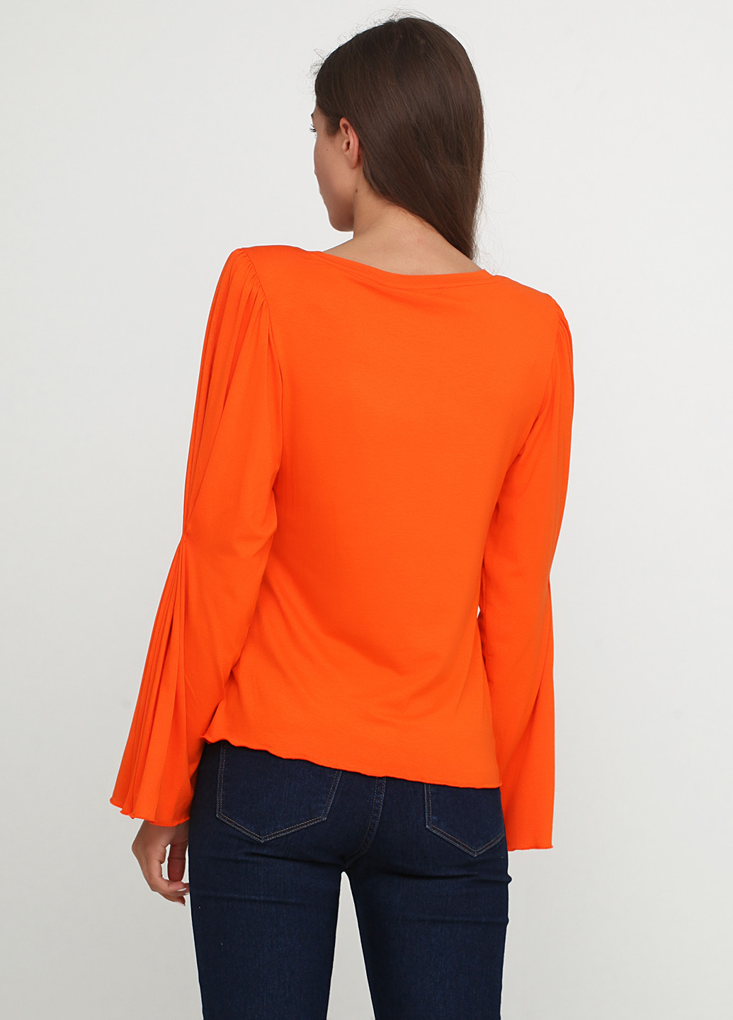 Оранжевая демисезонная блуза Once