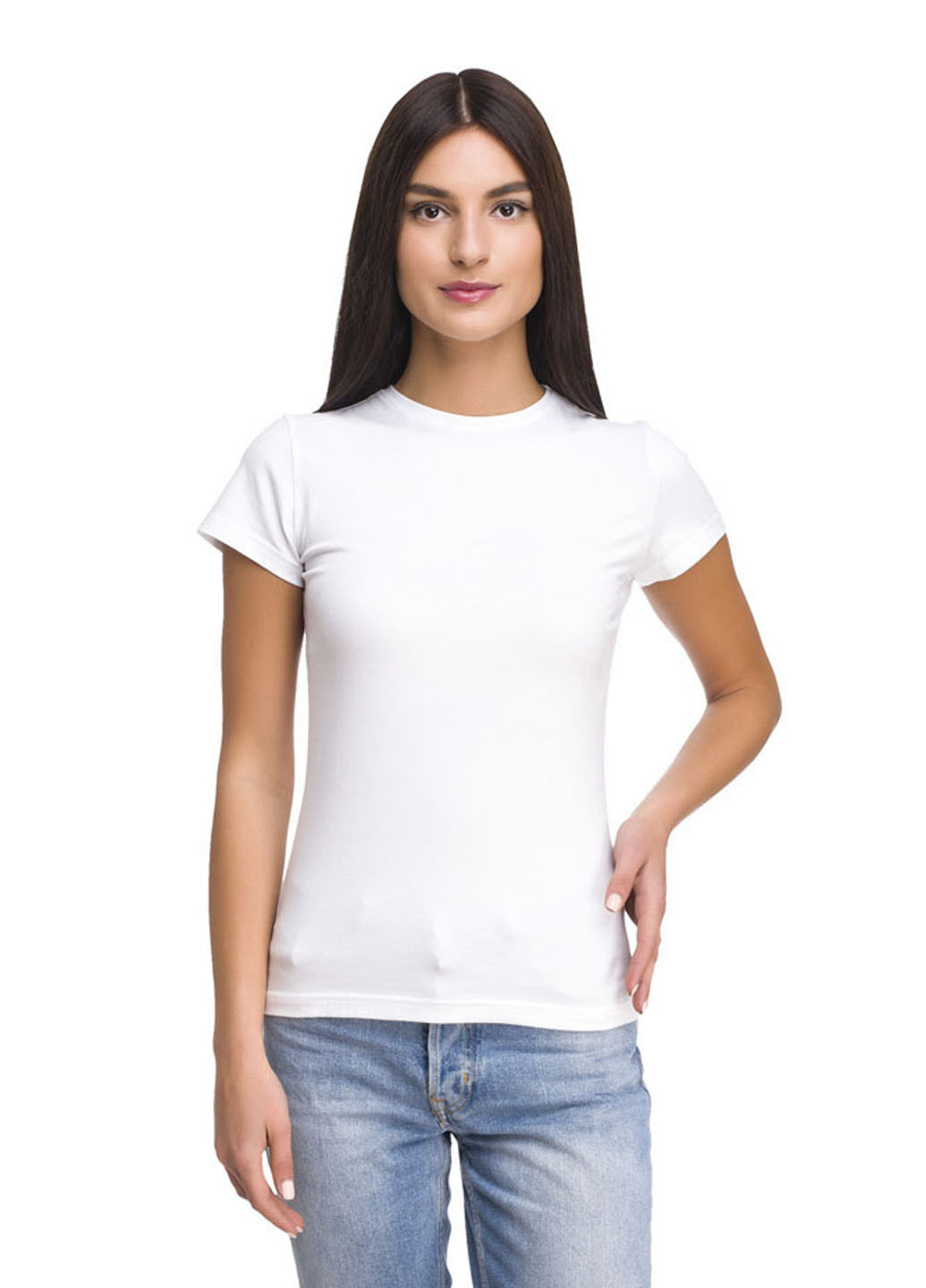 Белая летняя футболка Promin.