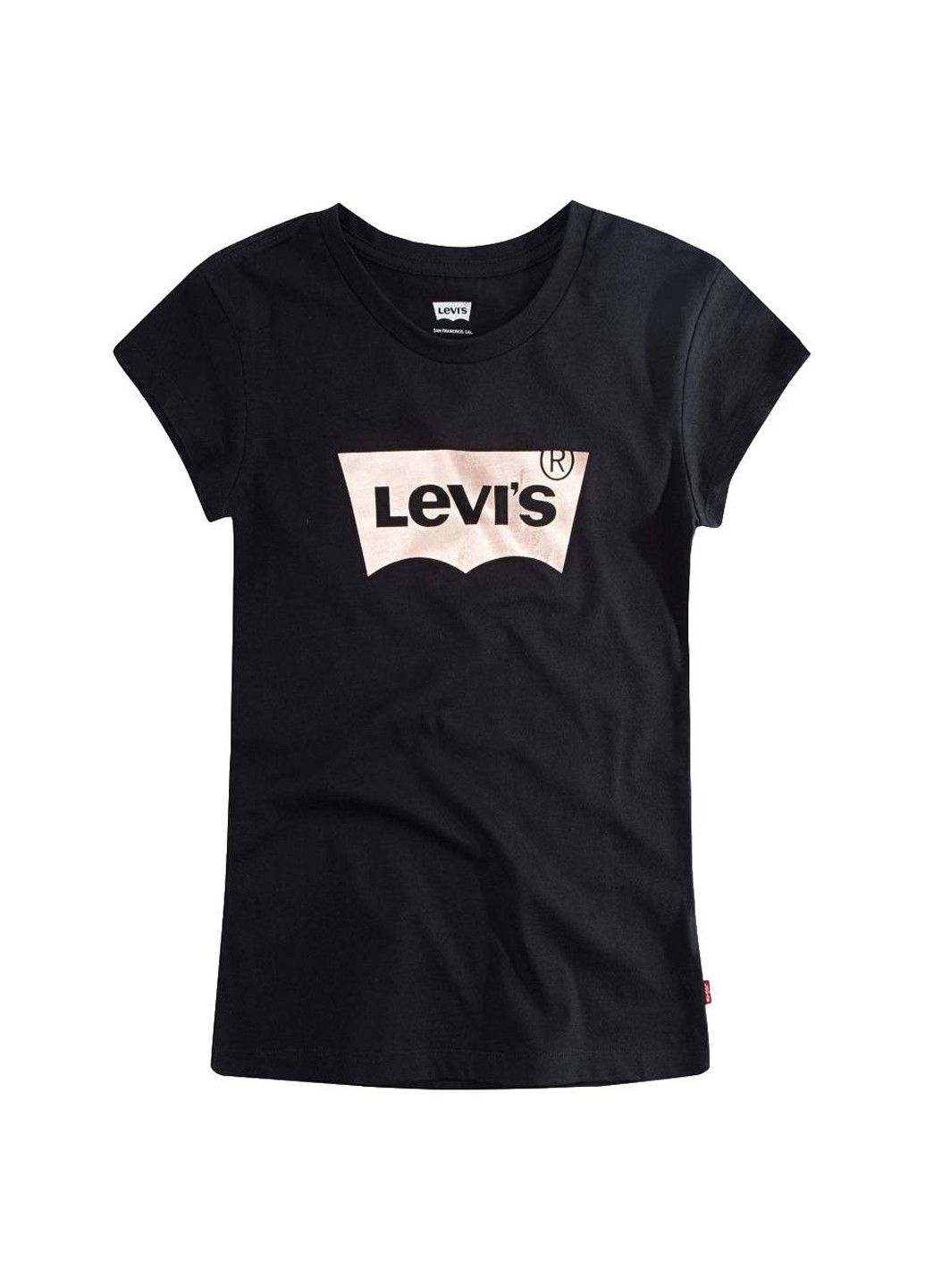 Черная летняя футболка Levi's