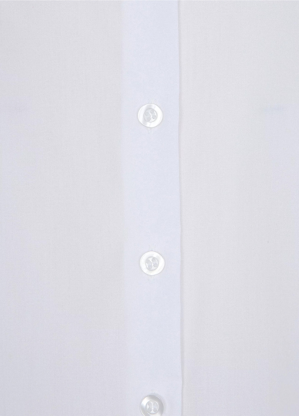 Белая кэжуал рубашка однотонная George