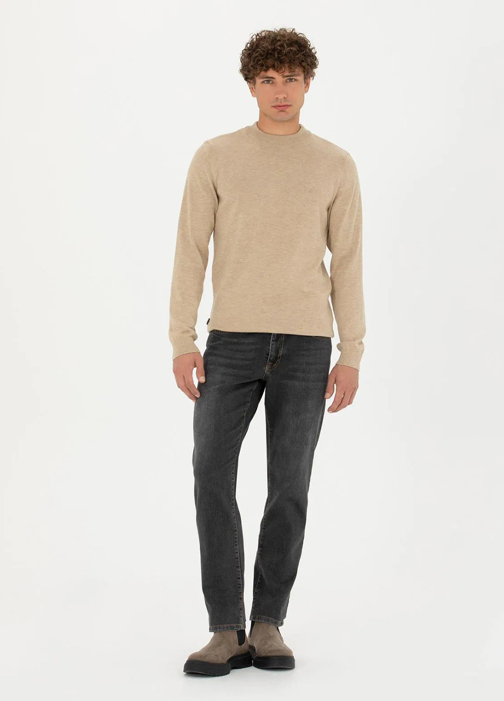 Пісочний демісезонний светр Pierre Cardin