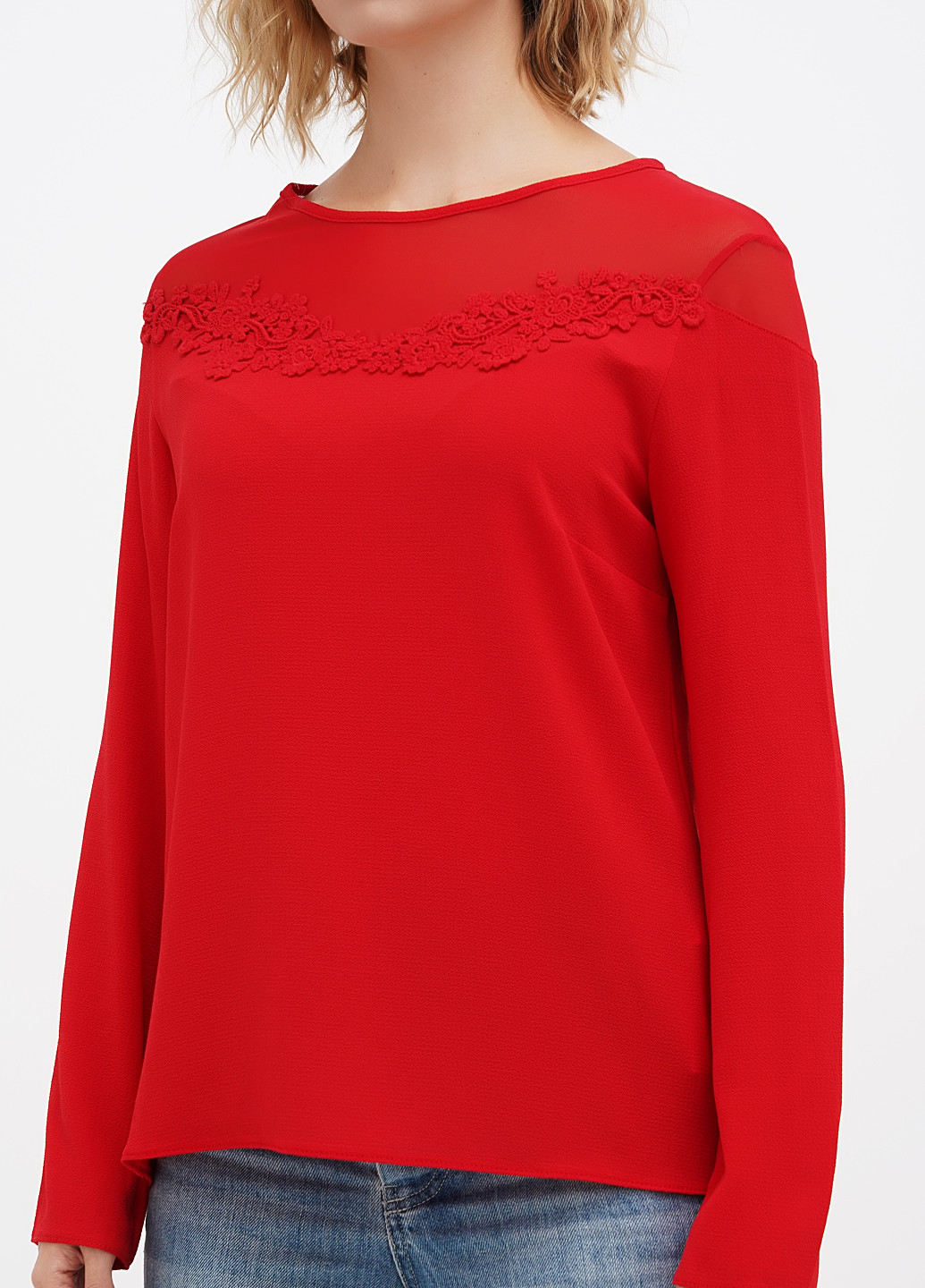 Красная блуза Sassofono