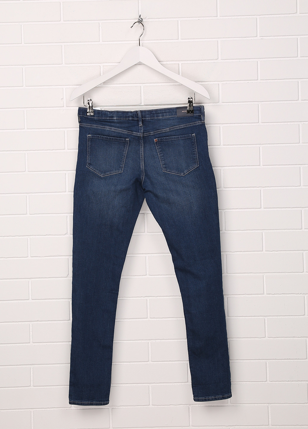 Темно-синие демисезонные скинни фит джинсы H&M