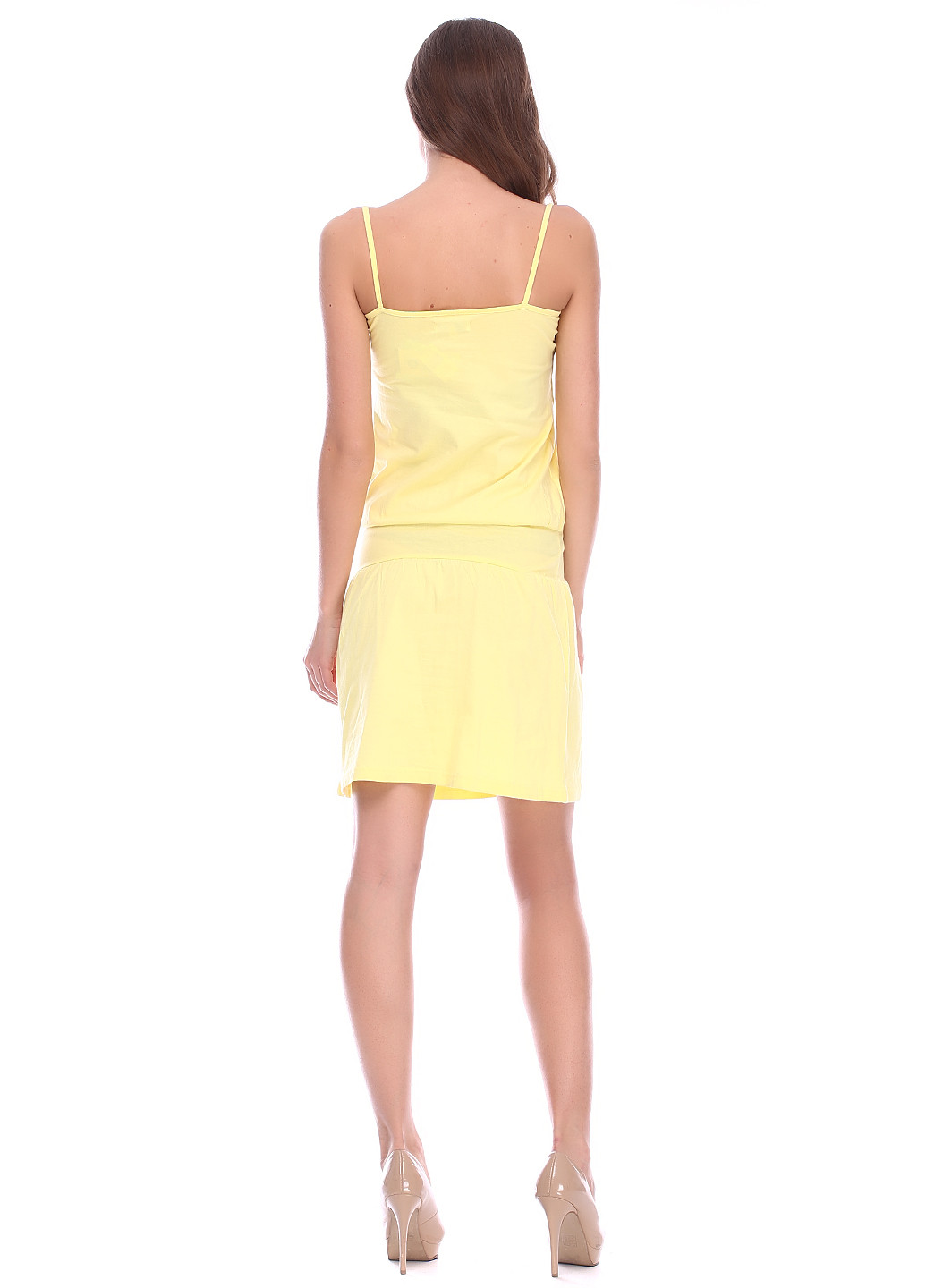 Желтое кэжуал платье Roxy