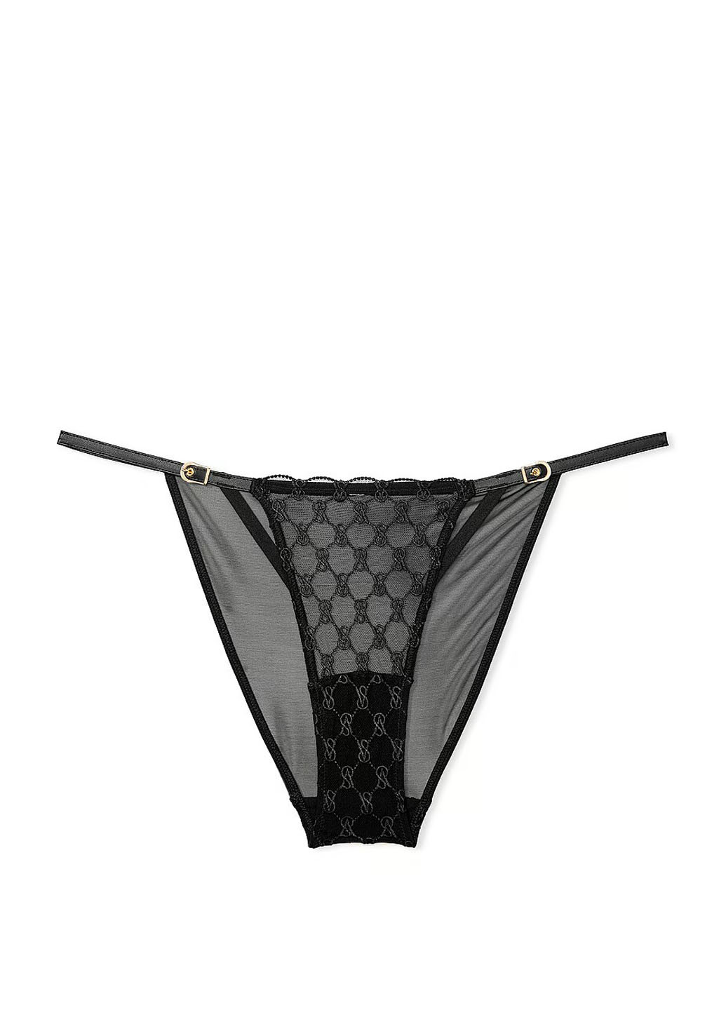 Чорний демісезонний комплект (бюстьє, трусики) Victoria's Secret